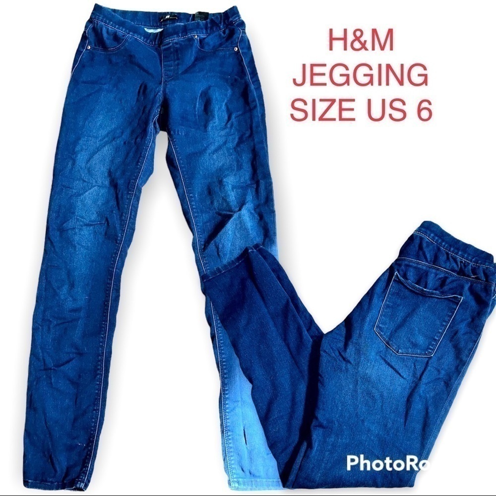 H&M Blue Jeggings Size 6